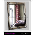 True Quality Mirror Standing Wooden Mirror in silver color